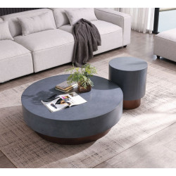 Modrest Zachary - Modern Metal & Antique Copper Coffee Table