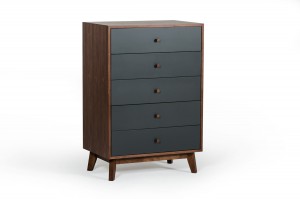 Nova Domus Dali Modern Grey & Walnut Chest