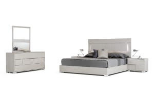 Modrest Ethan Italian Modern Grey Bedroom Set