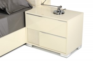 Modrest Grace Italian Modern Beige Nightstand