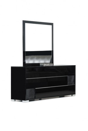 Modrest Grace Italian Modern Black Dresser