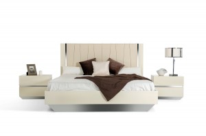 Modrest Luxor Italian Modern Beige Eastern King Bed