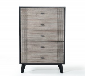 Nova Domus Panther Contemporary Grey & Black Chest