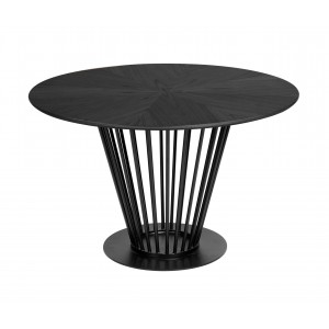 Modrest Conroy - Modern Black Round Dining Table