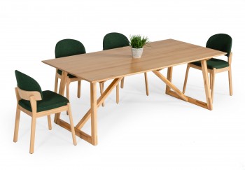 Modrest Chrissy - Modern Solid Beechwood Dining Table