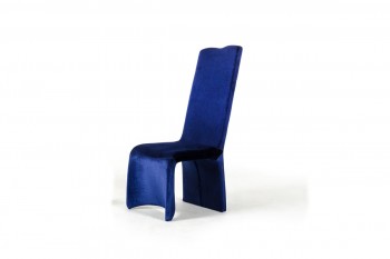 Sapphire - Modern Blue Fabric Dining Chair (Set of 2)
