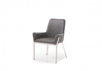 Modrest Robin Modern Grey Bonded Leather Dining Chair