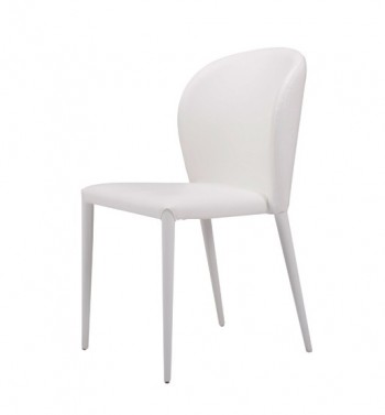 Modrest Maggie Modern White Leatherette Dining Chair (Set of 2)