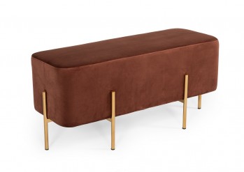 Modrest Ranger Modern Copper Fabric Bench