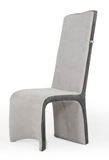 Modrest Sapphire - Modern Beige & Grey Dining Chair (Set of 2)